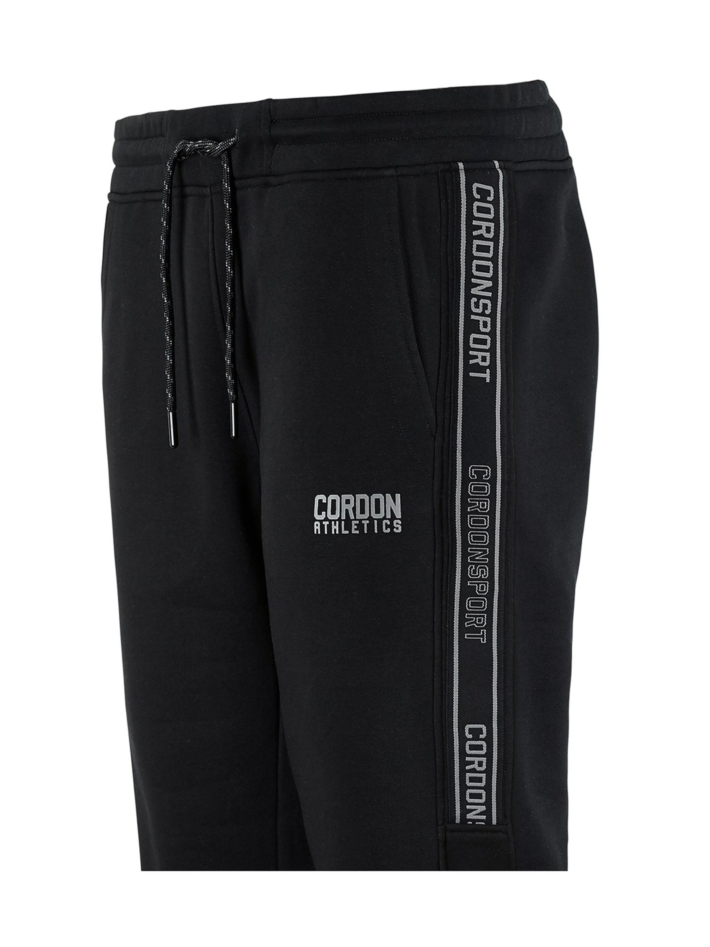 Cordon Sport Regular Workout Pants 'King' in Black