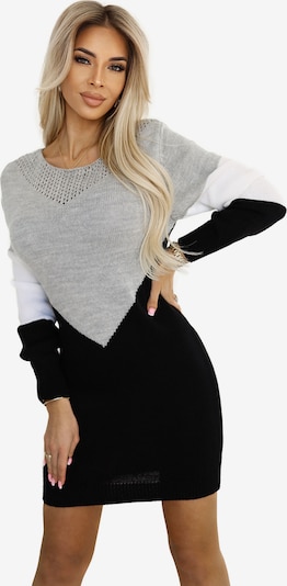 Numoco Strickkleid 'Pulloverkleid' in schwarz, Produktansicht