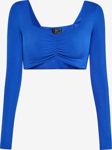 T-shirt faina en bleu : devant