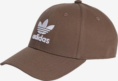 ADIDAS ORIGINALS Cap 'Trefoil' in Brown / White, Item view