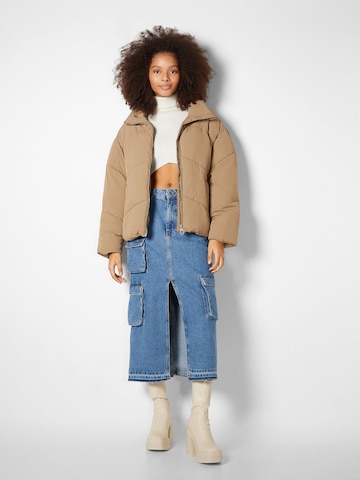 Bershka Between-season jacket in Beige