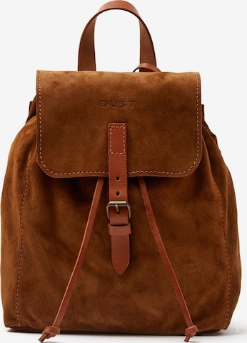 Sac à dos 'Leather Backpack in Suede Brown Venice Collection' THE DUST COMPANY en marron : devant