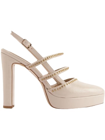 Limoya - Zapatos destalonado 'Milea' en beige: frente