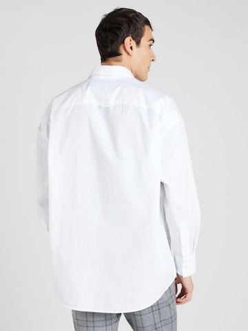 Studio Seidensticker Comfort fit Button Up Shirt 'Studio' in White