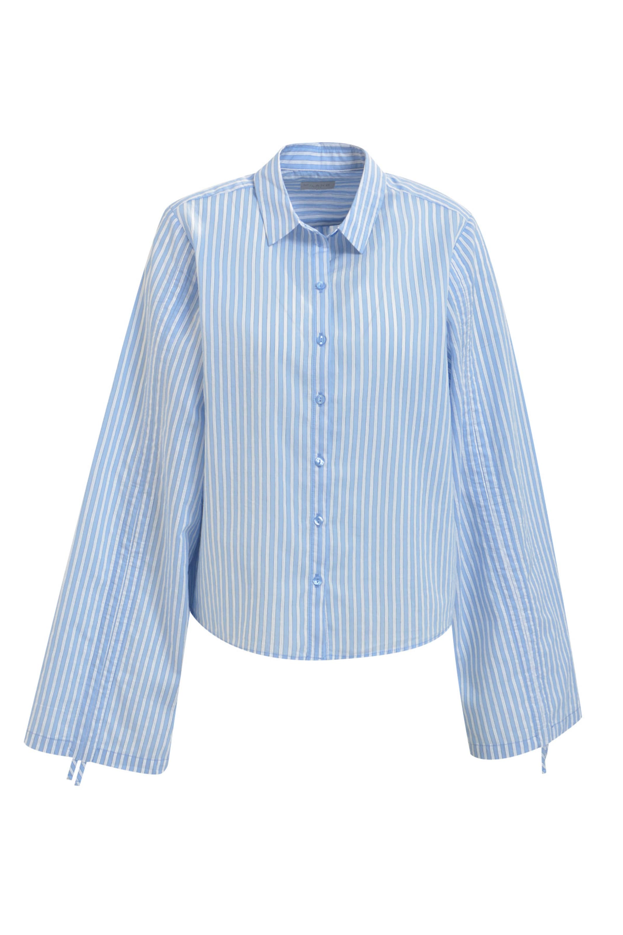 Milano Italy Blouse in Blue: front