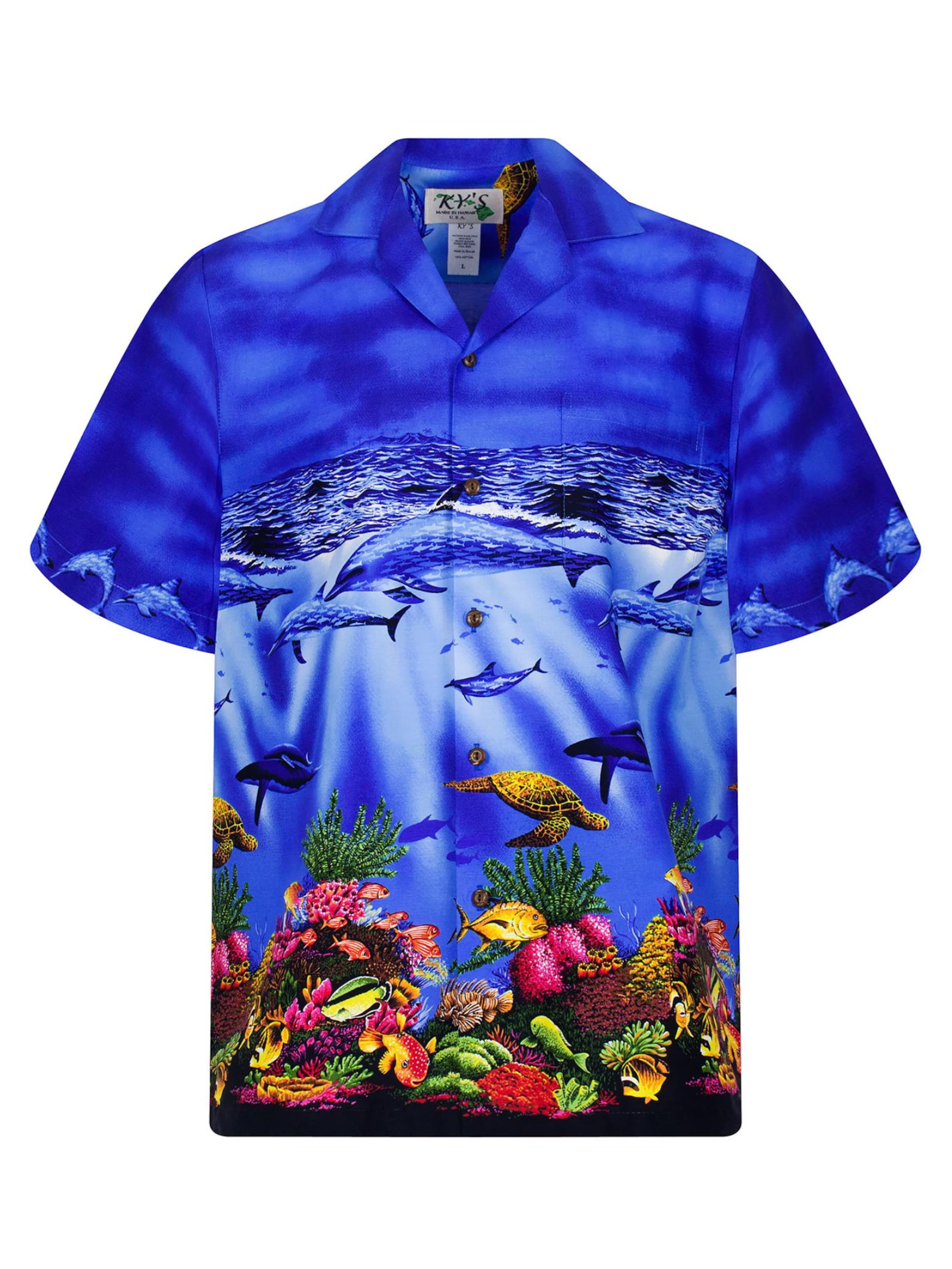 KY's Hemd 'Delfine'‌‌‌‌‌‌‌‌ in blau, Produktansicht