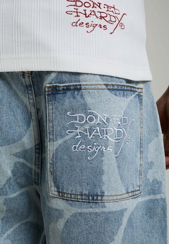 Ed Hardy Свободный крой Джинсы в Синий