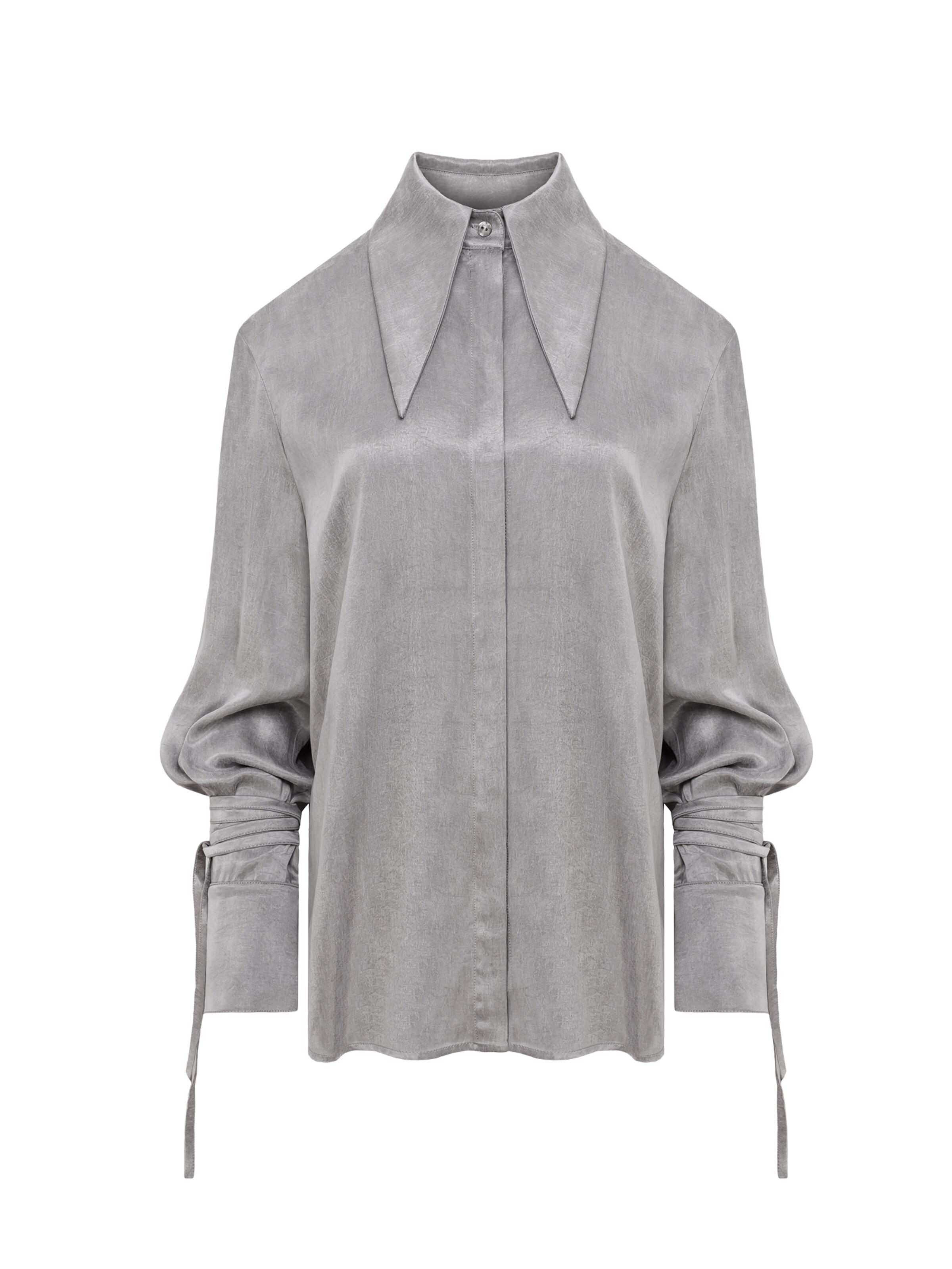 mandragora Bluse 'Vena'‌‌‌‌‌‌ in Grau: Vorderseite