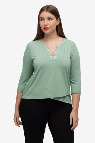 T-shirt Ulla Popken en vert : devant