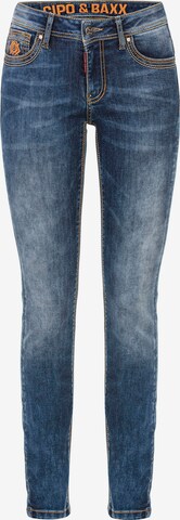 CIPO & BAXX Regular Jeans in Blauw: voorkant