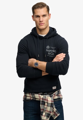 Sweat-shirt Superdry & Co en bleu : devant