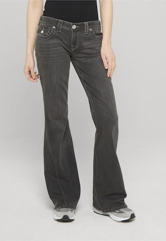 évasé Jean 'Joey' True Religion en gris : devant