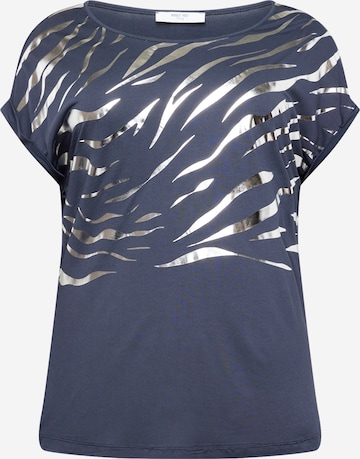 T-shirt 'Caro' ABOUT YOU Curvy en bleu : devant