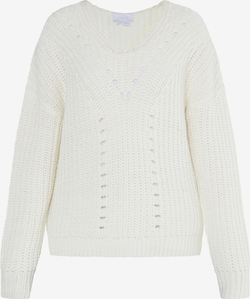 Pull-over 'Teylon' usha WHITE LABEL en blanc : devant