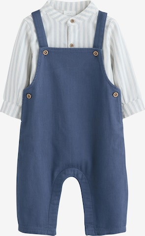 Next Set: Latzhose und Body in Blau: Vorderseite
