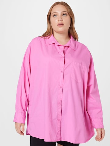 Cotton On Curve Blouse in Pink: front