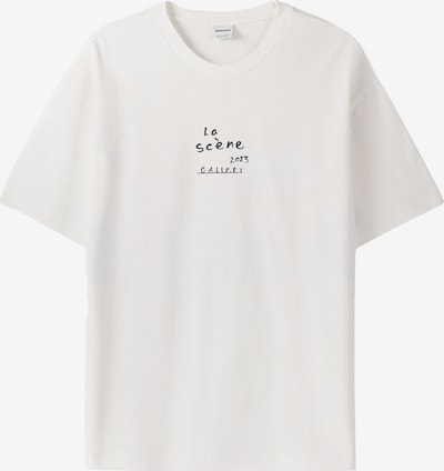 Bershka T-Shirt in marine / orange / schwarz / weiß, Produktansicht