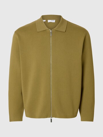 SELECTED Gebreid vest in Groen