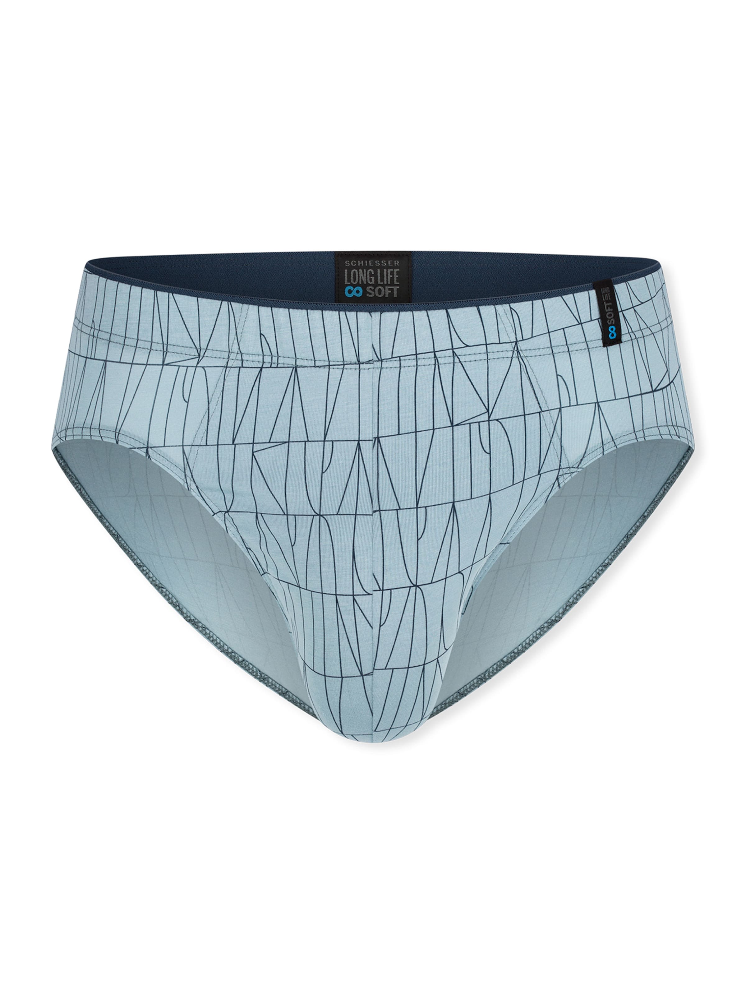 SCHIESSER Slip ' Long Life Soft ' in XXL in de kleur Lichtblauw, Productweergave