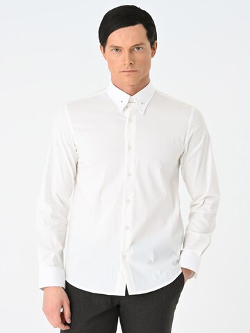 Antioch Slim fit Overhemd in Wit: voorkant