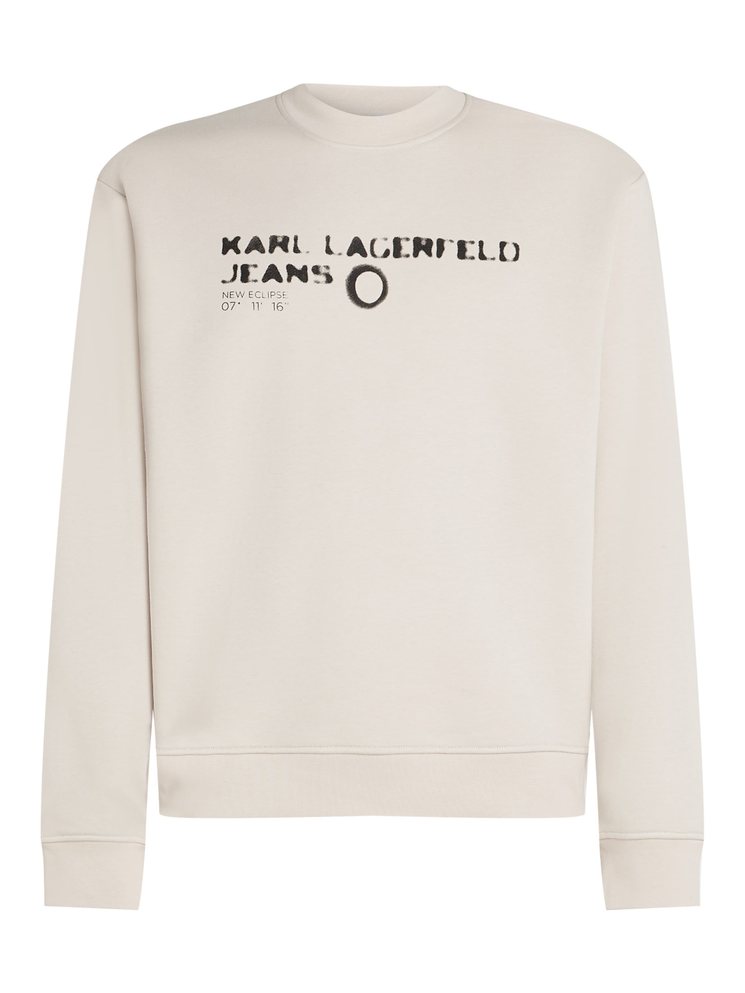 KARL LAGERFELD JEANS Μπλούζα φούτερ σε λευκό: μπροστά