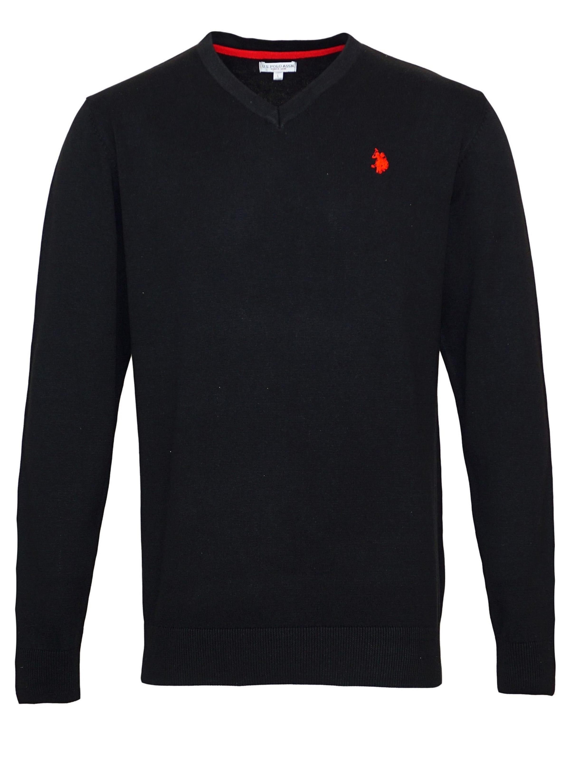 U.S. POLO ASSN. Pullover i sort: forside