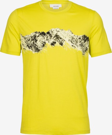 ICEBREAKER Funkční tričko 'Tech Lite II Remarkable Range' – žlutá: přední strana