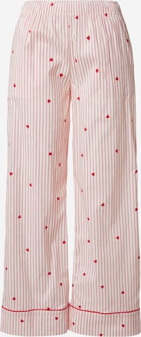 balta ETAM Pižaminės kelnės 'Battito': priekis