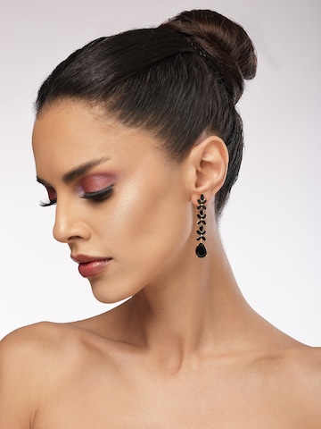AVANT-GARDE PARIS - Pendientes 'Veya' en negro: frente