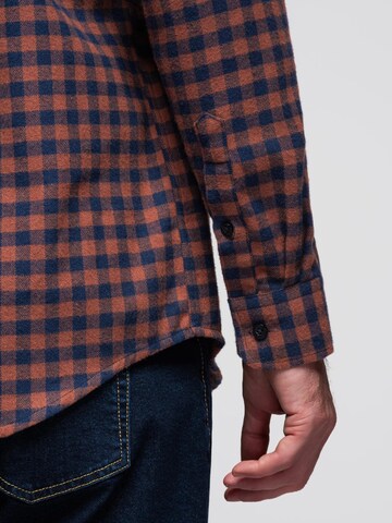 Ombre Regular fit Overhemd 'OM-SHCS-0150' in Bruin