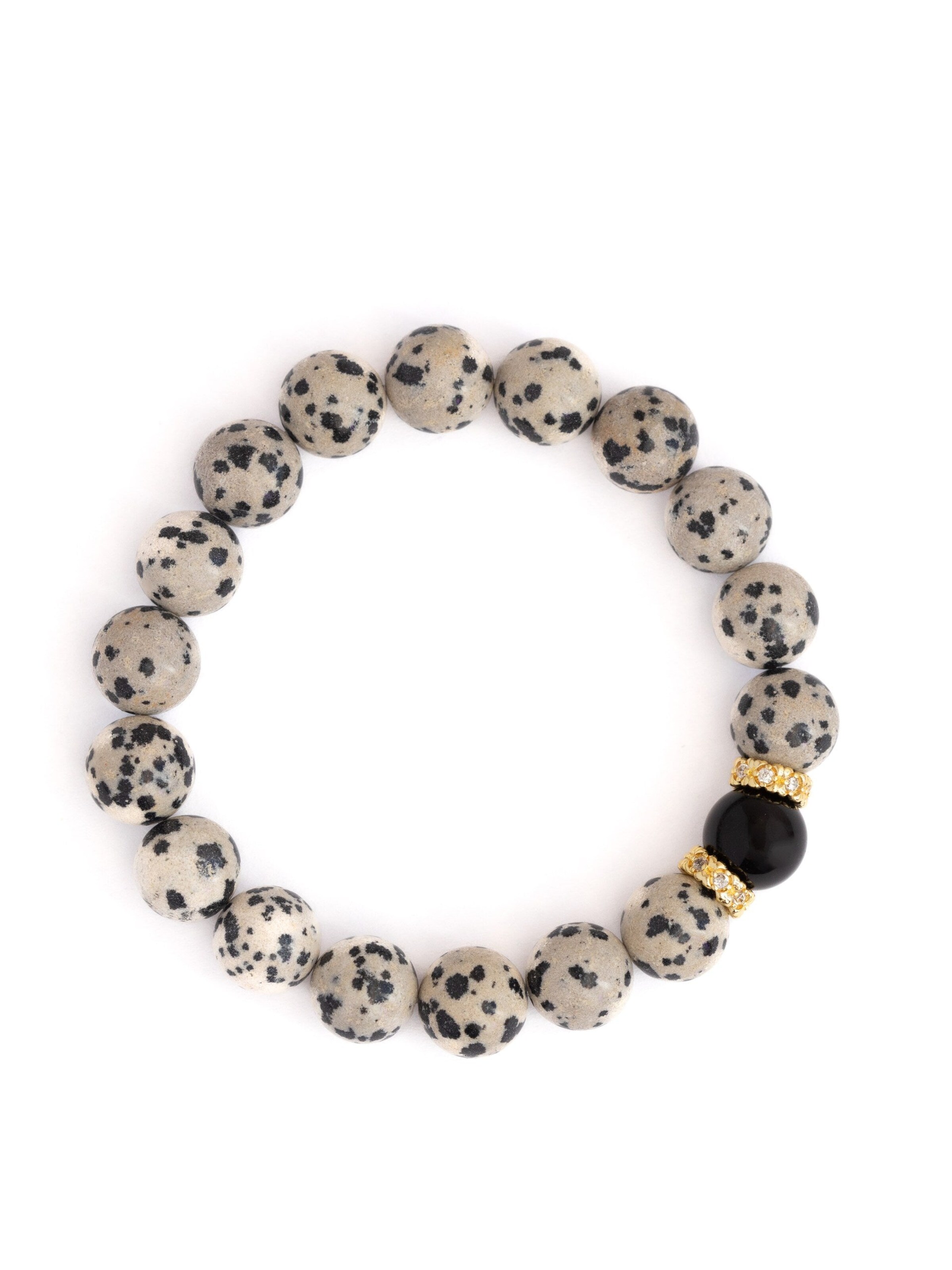 Secret Stones Armband 'Shadow Earth' in Beige: Vorderseite
