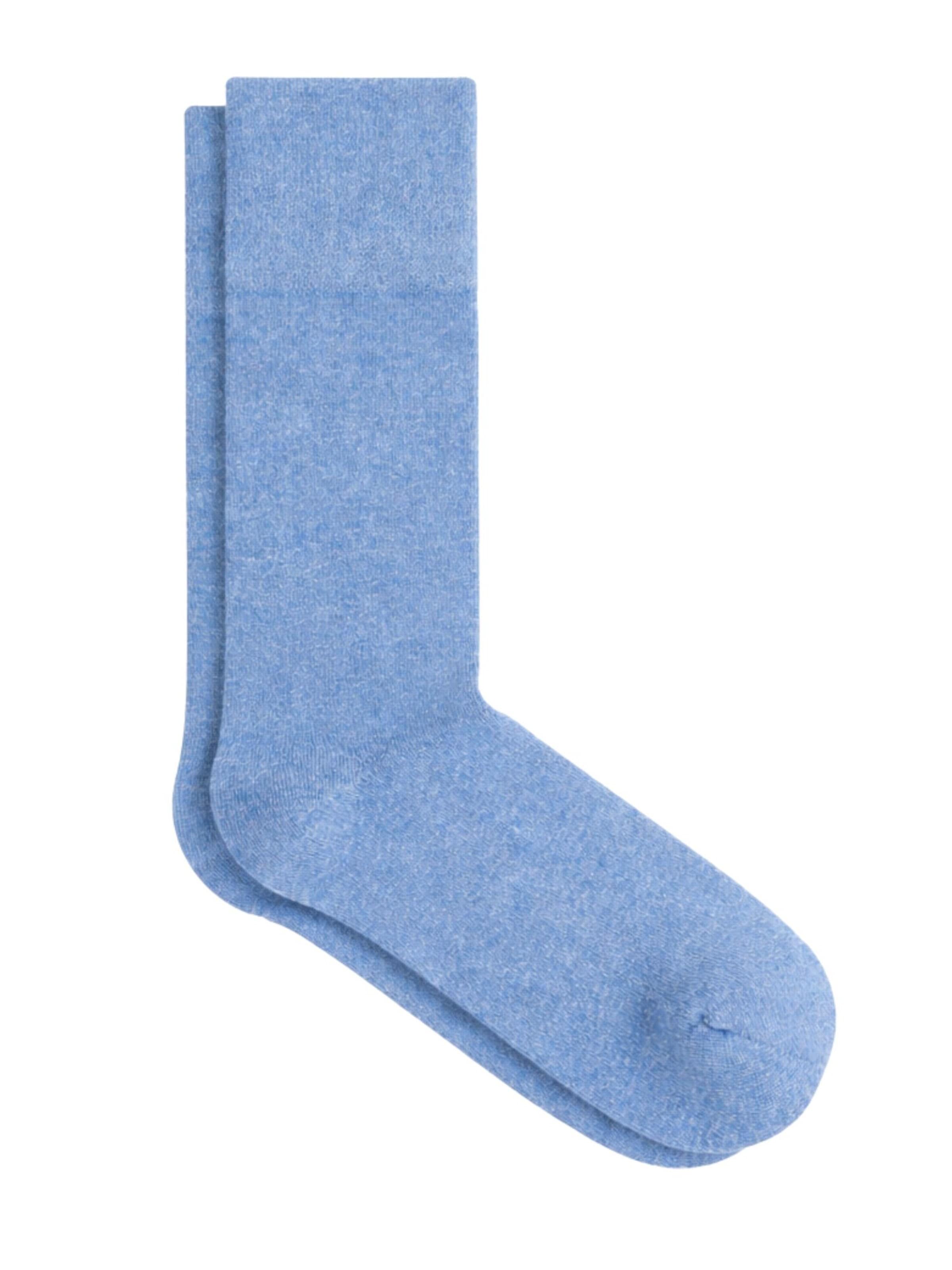 Albero Natur Socken 'Kuschelige Frotteesocken aus Bio-Baumwolle'‌ in Blau: Vorderseite