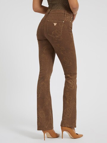 GUESS Flared Jeans in Braun