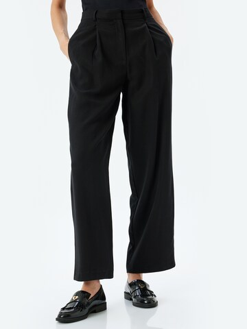 Koton Wide Leg Hose in Schwarz: Vorderseite