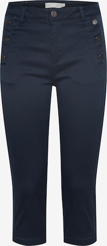 Fransa Slimfit Broek in Blauw: voorkant