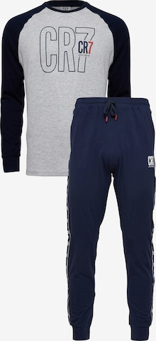 CR7 - Cristiano Ronaldo Long Pajamas ' Langarm ' in Blue: front