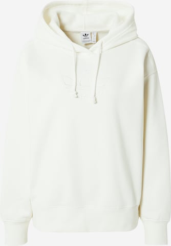 ADIDAS ORIGINALS Sweatshirt 'Trefoil Graphic Embroidery' in White: front