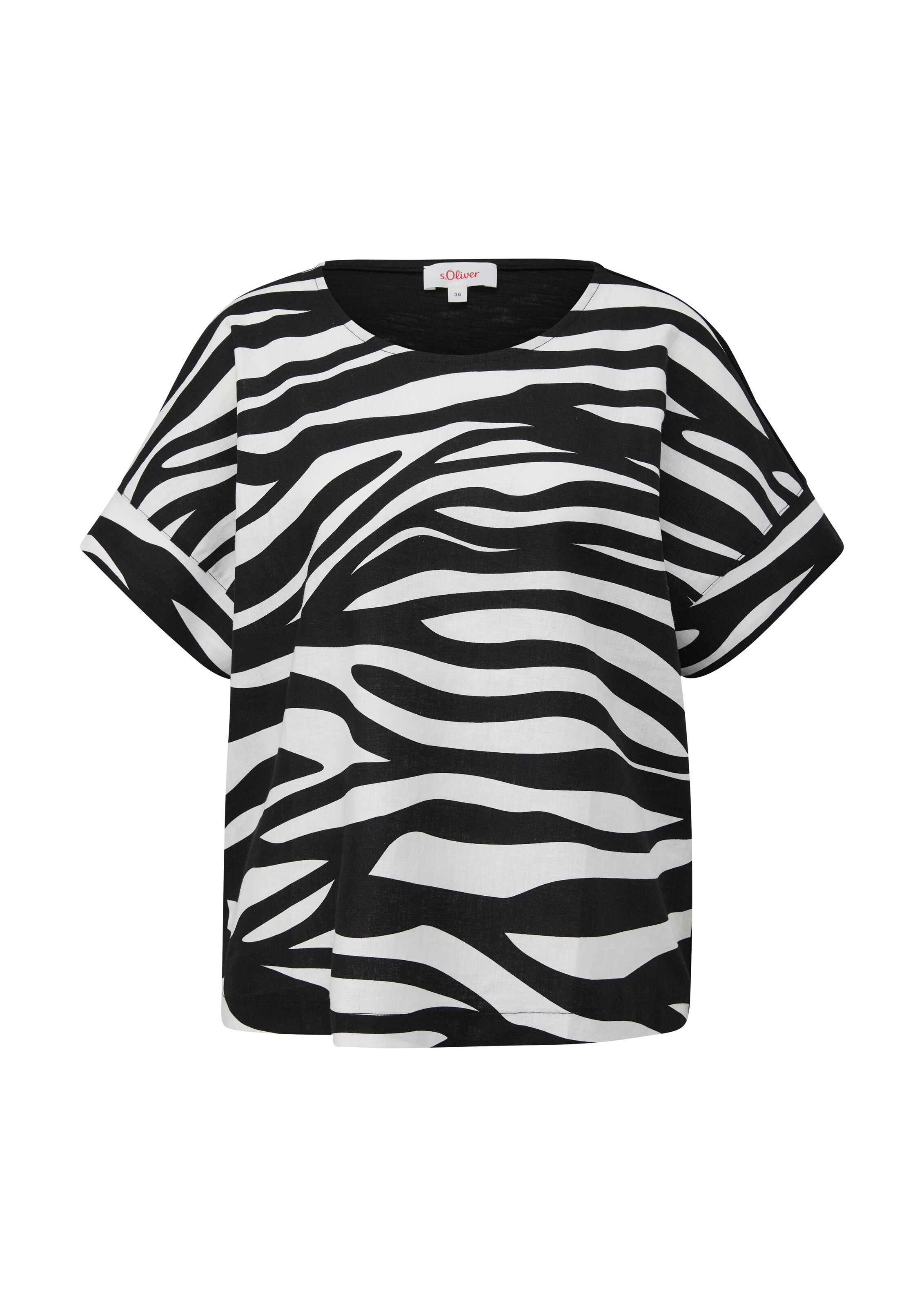 s.Oliver Tričko - Čierna: predná strana