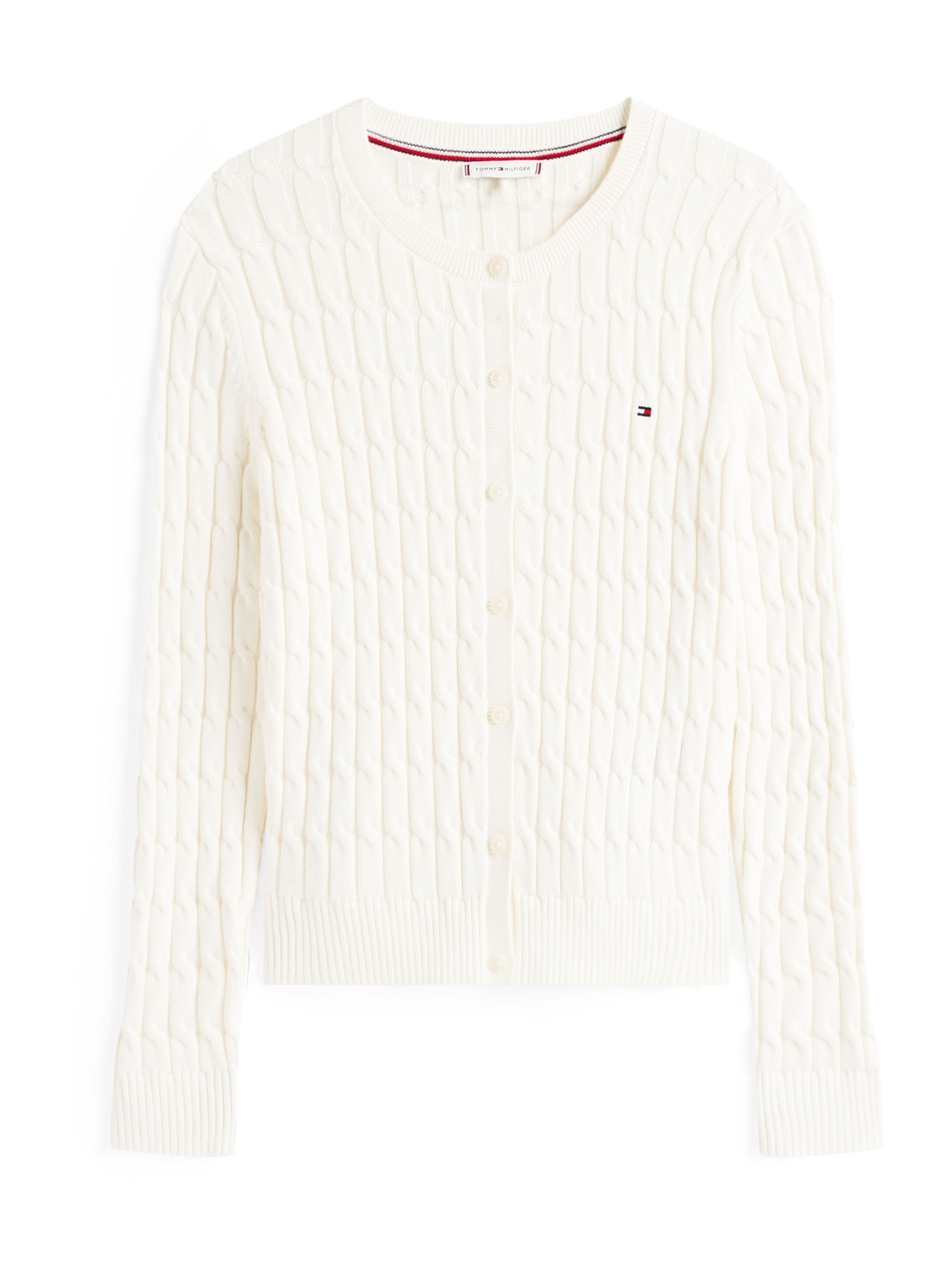 TOMMY HILFIGER Kardigán - fehér: elől