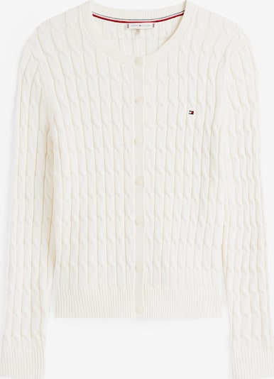 TOMMY HILFIGER Adīta jaka, krāsa - dabīgi balts, Preces skats