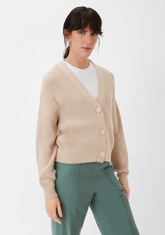 Cardigan comma casual identity en beige : devant