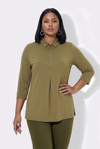 Ulla Popken Shirt in Green: front
