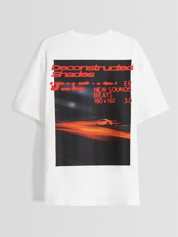 Bershka T-Shirt in Weiß