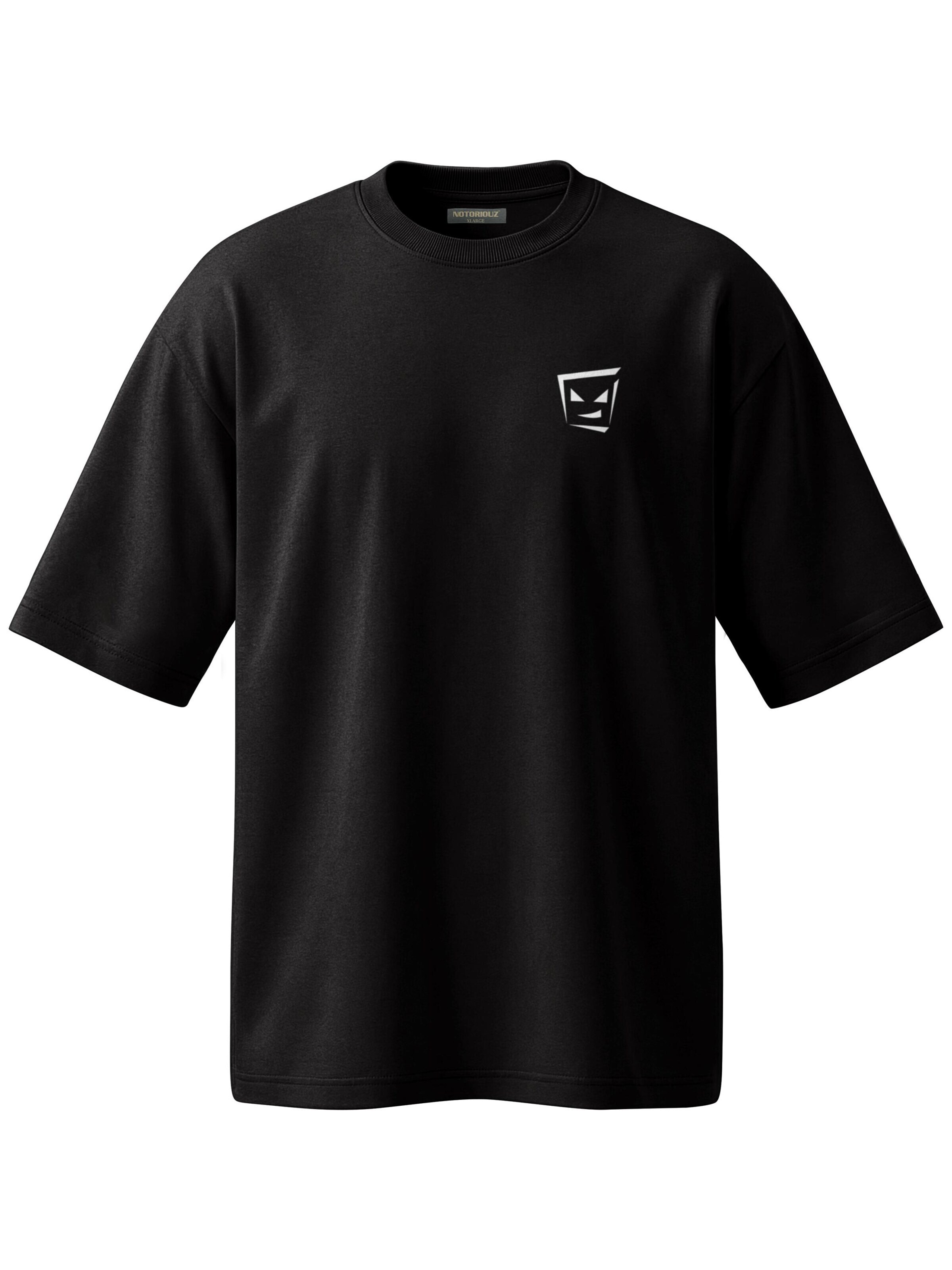 Notoriouz Shirt 'Oversized T-Shirt – Statement' in Black: front