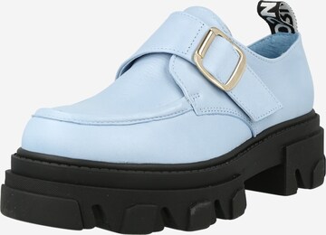 Bianco Classic Flats 'Ginny' in Blue: front