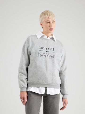 PIECES Sweatshirt 'PCMARIA' in Grau: Vorderseite