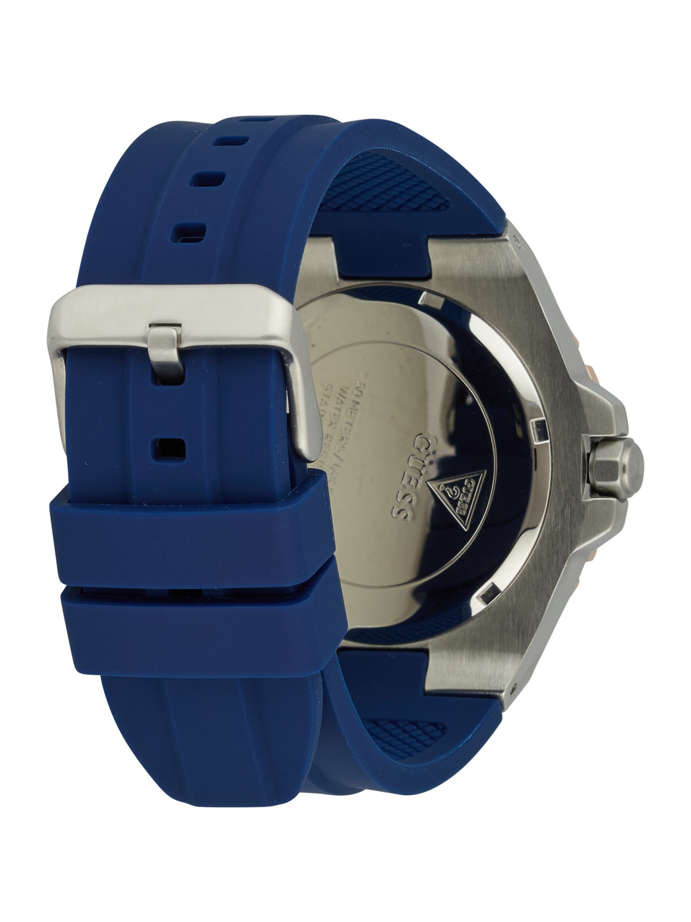 Ceas analogic 'CAMPUS' de la GUESS pe albastru