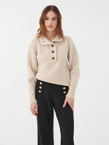 Dea Kudibal - Pullover ' MittaDEA RWS ' em bege: frente