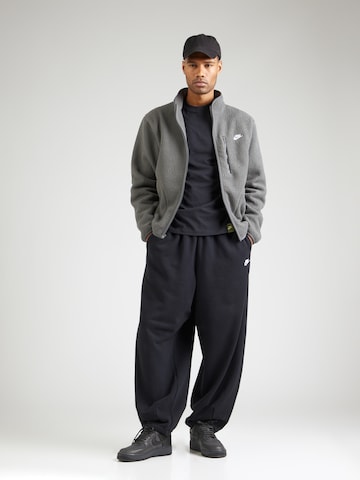 Nike SportswearFlis jakna 'CLUB SSNL' - siva boja