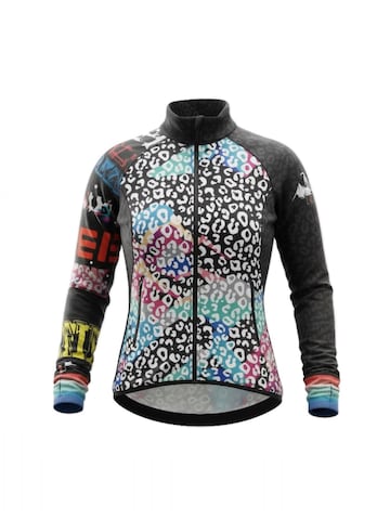 the freisein project Athletic Jacket 'MountainGlow' in Black: front